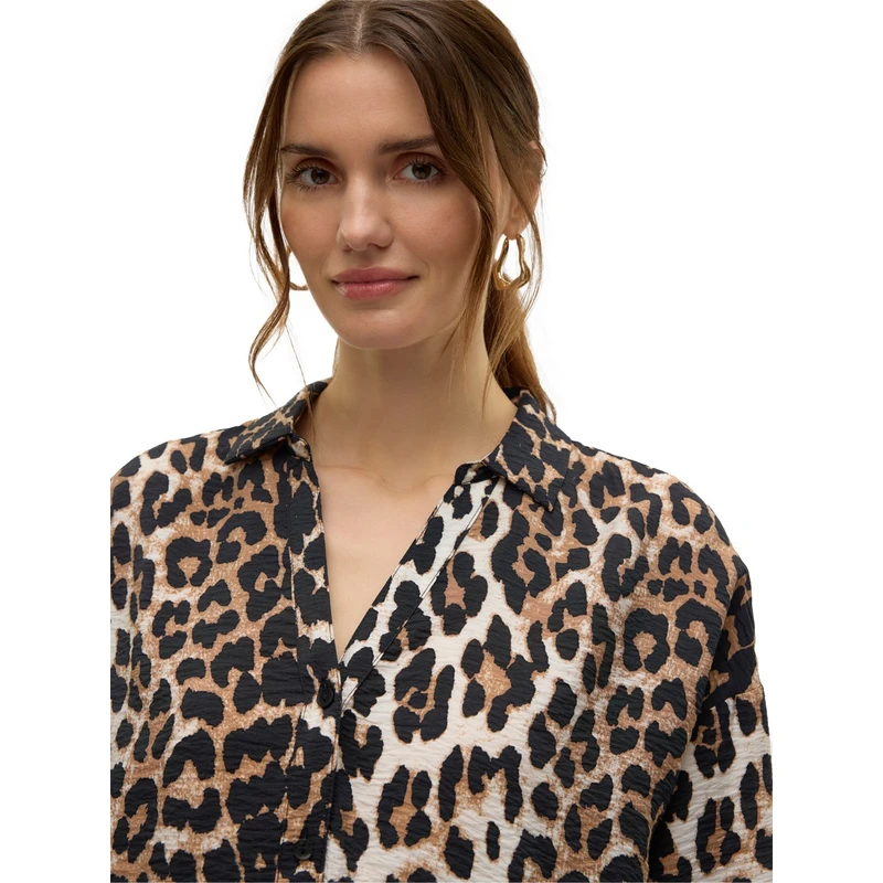 Dames Blouse VMJOSIE Vero Moda BRUIN DESSIN