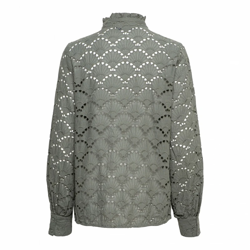 Dames Blouse WILLY &CO Woman KHAKIGROEN