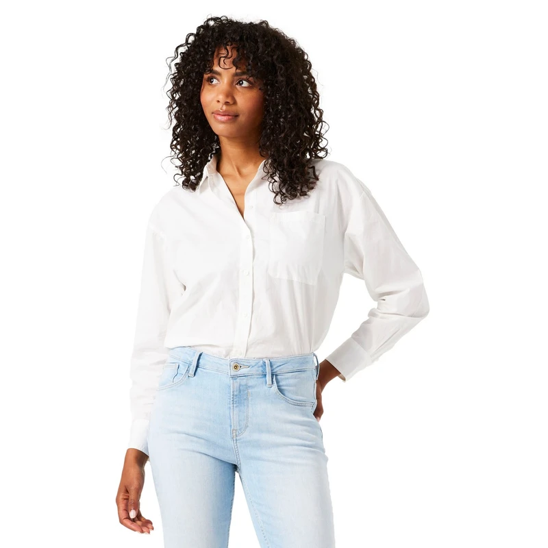 Dames Blouse Z0019 Garcia OFF-WHITE