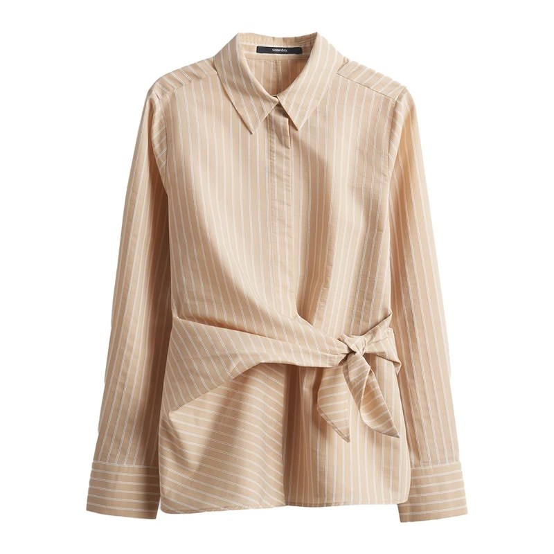 Dames Blouse Zellissima stripe Someday NATUREL