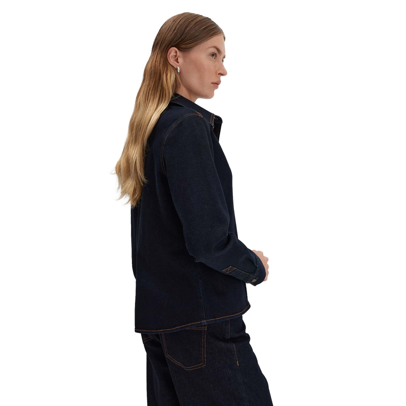 Dames Blouse Zenima Someday DARK BLUE DENIM