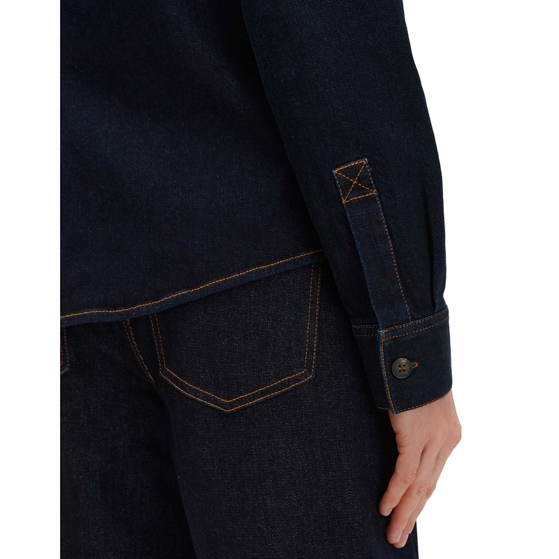 Dames Blouse Zenima Someday DARK BLUE DENIM