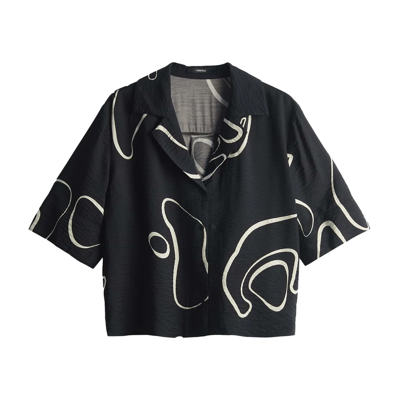 Dames Blouse Zesora Someday ZWART