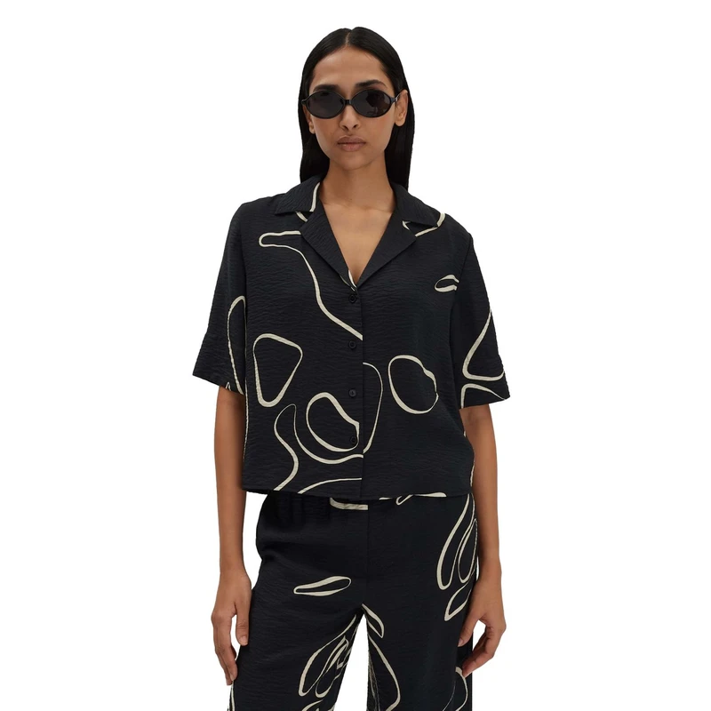 Dames Blouse Zesora Someday ZWART