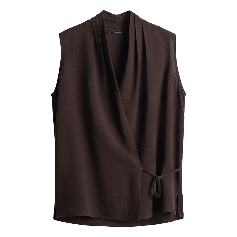 Dames Blouse Ziang Someday DONKER BRUIN