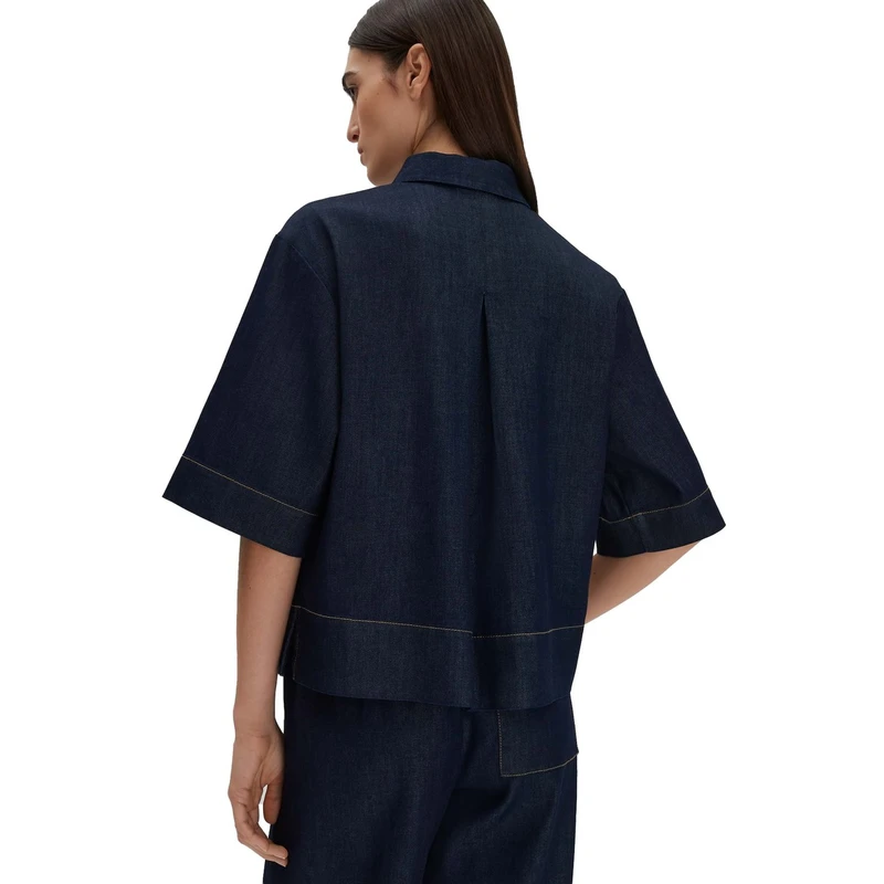 Dames Blouse Zonna Someday DARK BLUE DENIM