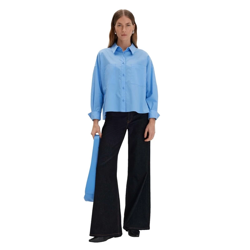 Dames Blouse Zoppa detail Someday AQUA