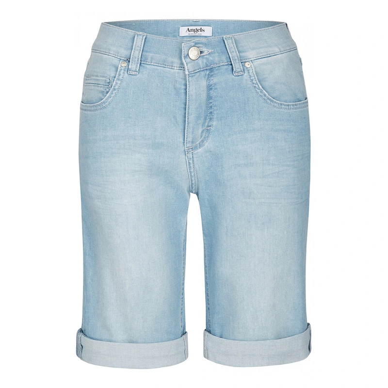 Dames Broek 311280000 Bermuda TU Angels BLEACHED BLUE DENIM