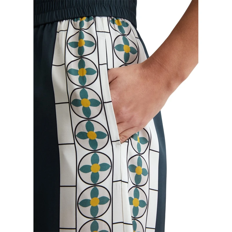 Dames Broek 504120810329 Marc O'Polo BLAUW DESSIN