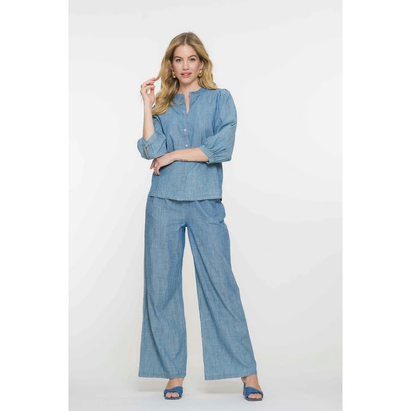 Dames Broek 51174-70 Geisha MID BLUE DENIM