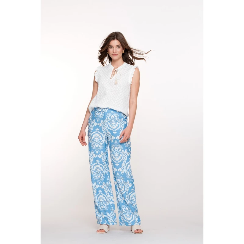 Dames Broek 51371-26 Geisha BLAUW MELE