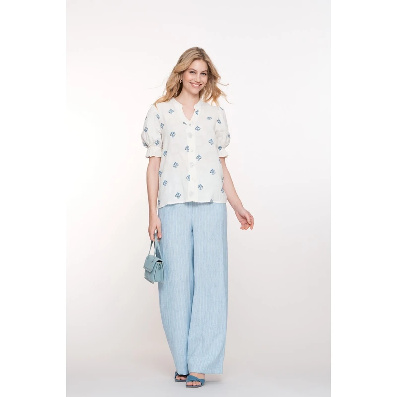 Dames Broek 51395-20 Geisha BLAUW MELE