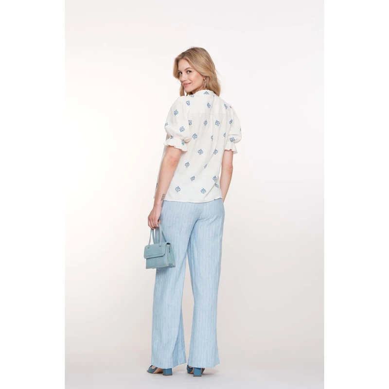 Dames Broek 51395-20 Geisha BLAUW MELE