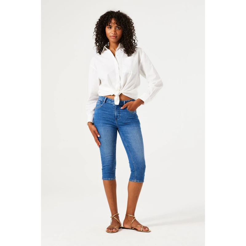 Dames Broek Celia 281 Garcia MID BLUE DENIM