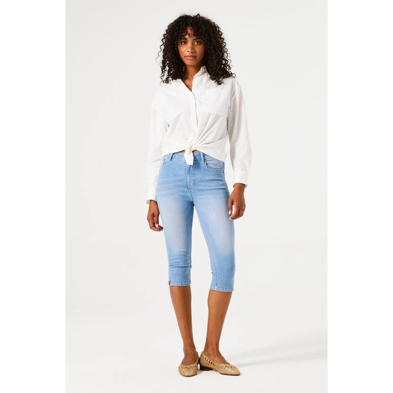 Dames Broek Celia 281 Garcia LIGHT BLUE DENIM