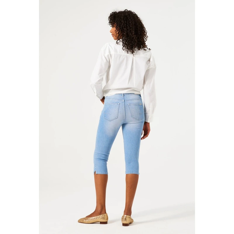 Dames Broek Celia 281 Garcia LIGHT BLUE DENIM