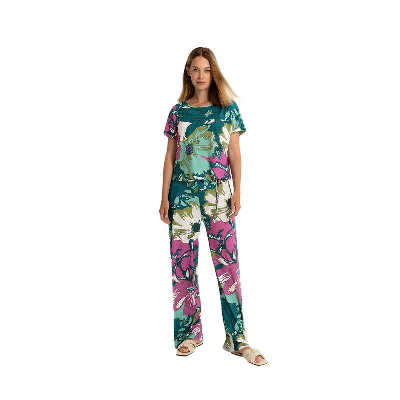Dames Broek CL24-21804 Claudia by Claudia Strater PETROL