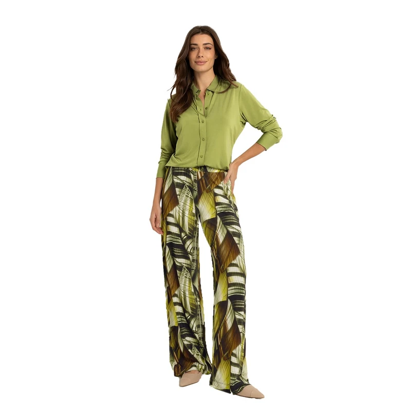 Dames Broek CS21-25398 Claudia Strater KHAKIGROEN
