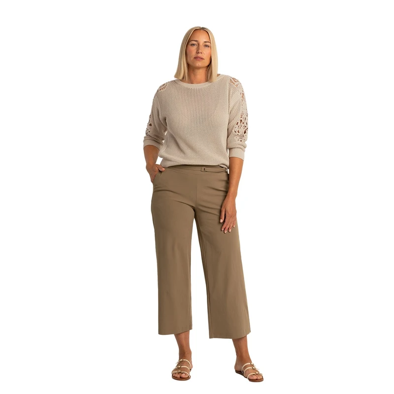 Dames Broek EX21-25287 Expresso MIDDEN BRUIN