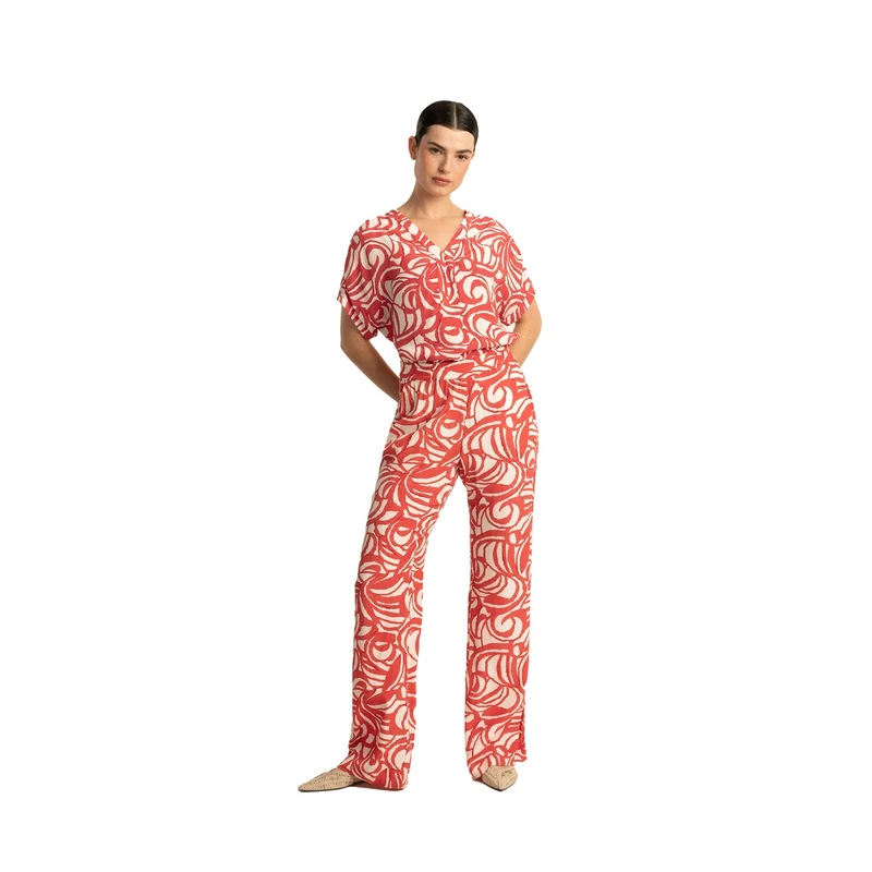 Dames Broek EX24-21022 Expresso ROOD