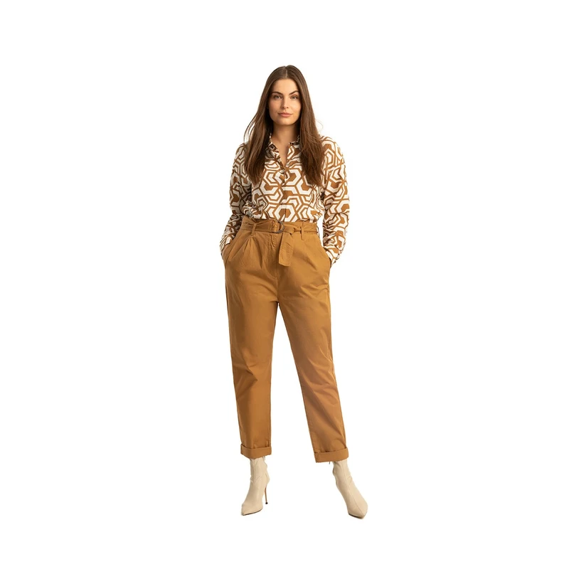 Dames Broek EX24-22007 Expresso MIDDEN BRUIN