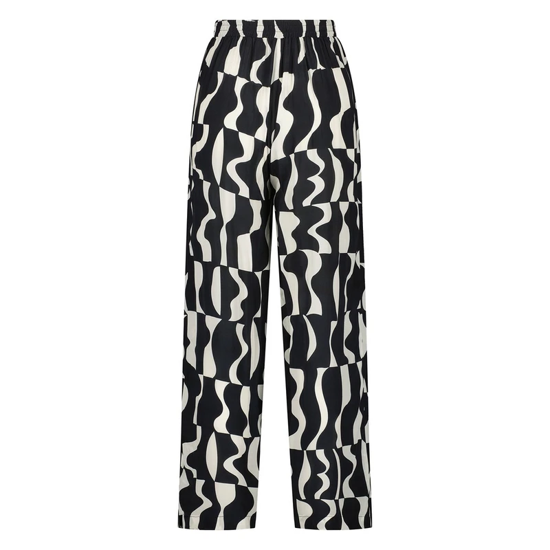 Dames Broek Grace pants Nukus ZWART DESSIN