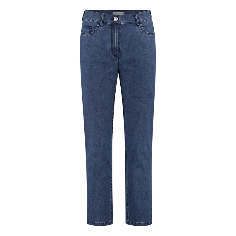 Dames Broek Gretha Les Copines MID BLUE DENIM