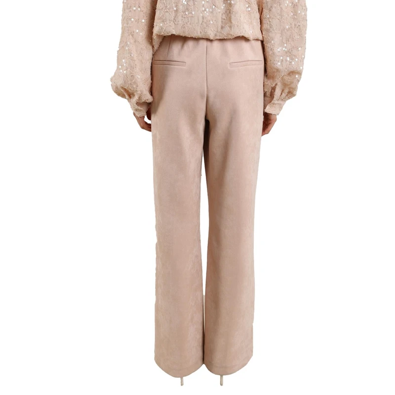 Dames Broek JILL PANTS SUEDINE Nukus NUDE