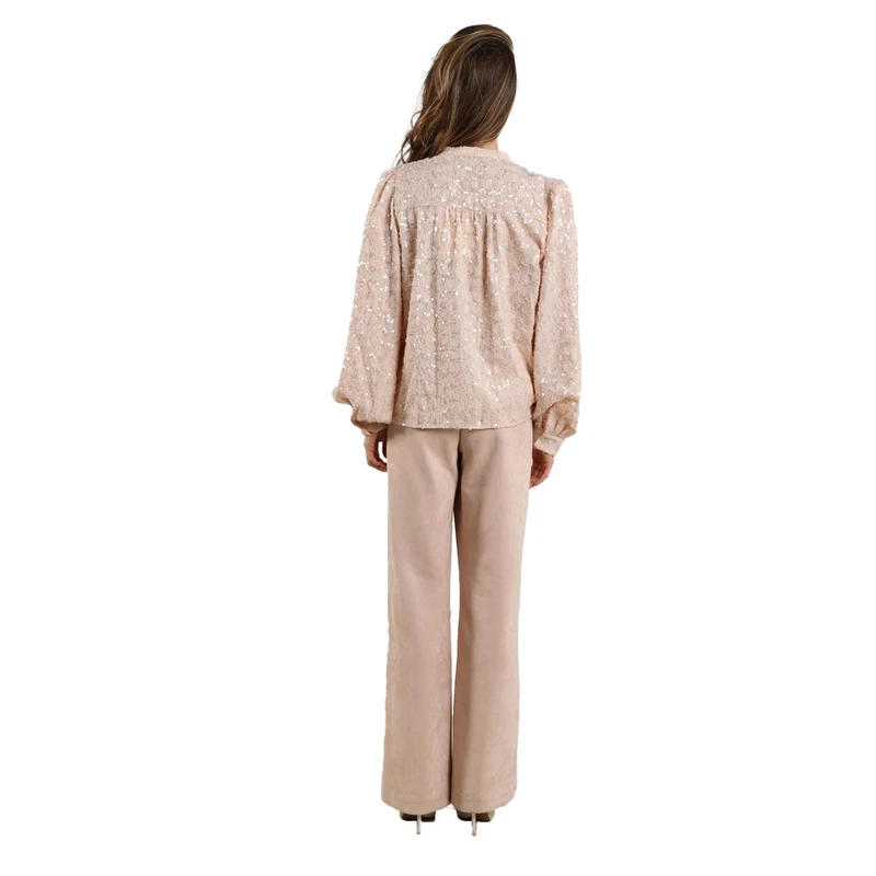 Dames Broek JILL PANTS SUEDINE Nukus NUDE