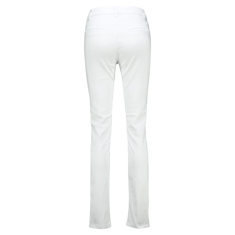 Dames Broek Logan#nitrosatin82cm Sanne Wit