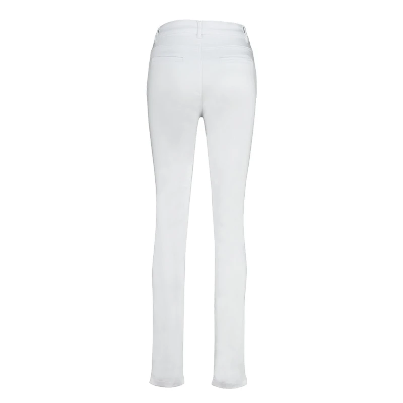 Dames Broek Logan#nitrosatin82cm Sanne Wit