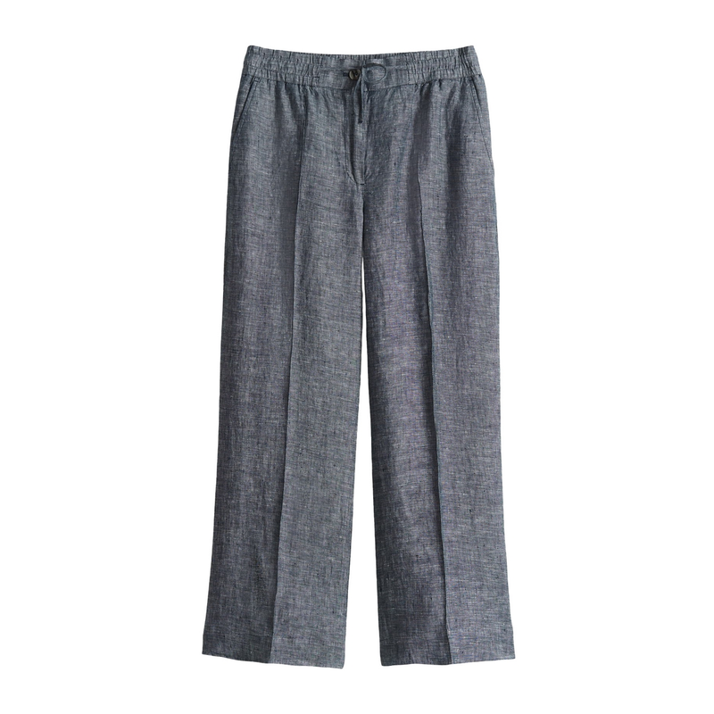 Dames Broek Maikito linen Opus KOBALT