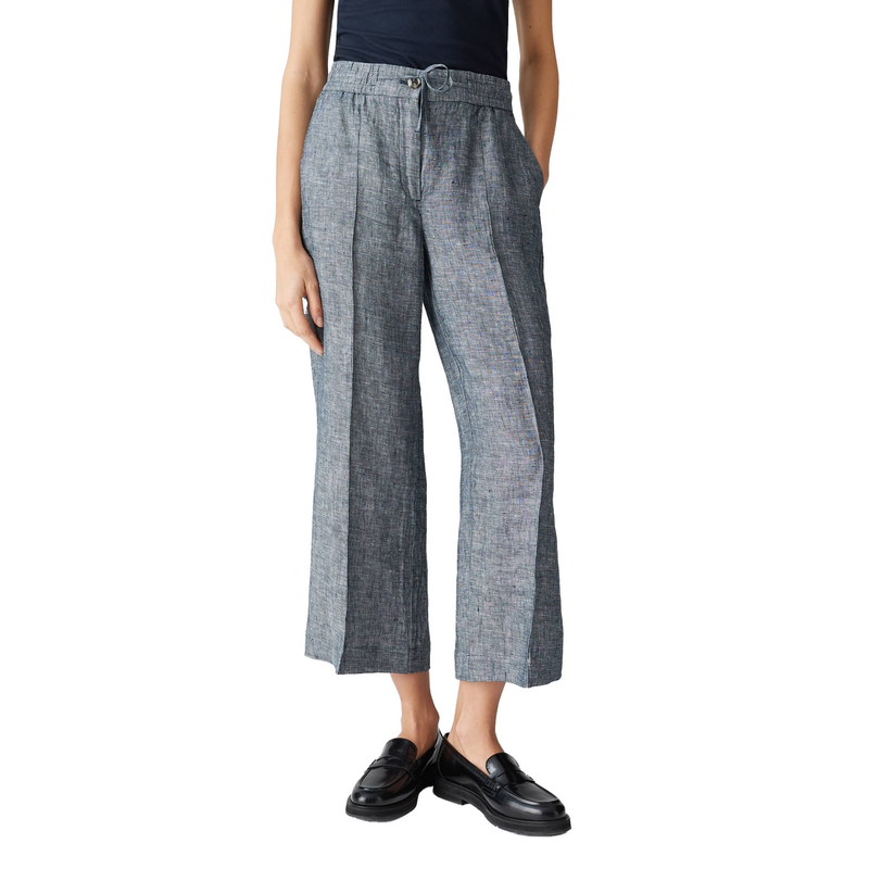 Dames Broek Maikito linen Opus KOBALT
