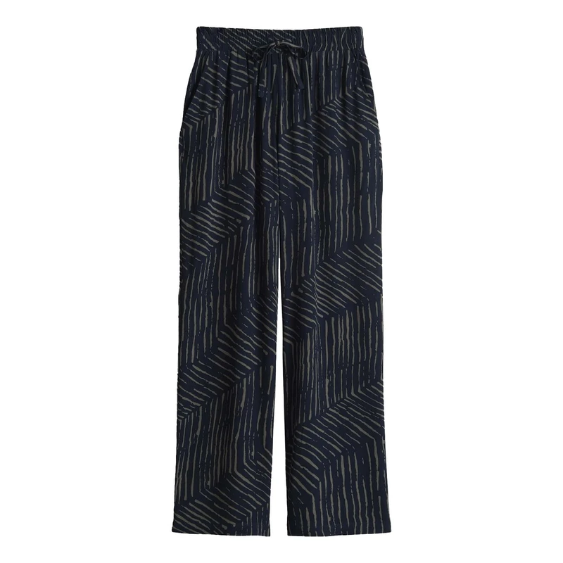 Dames Broek Marou palm leaves Opus KOBALT