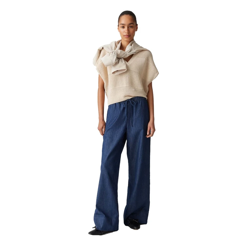 Dames Broek Melane denim Opus MID BLUE DENIM