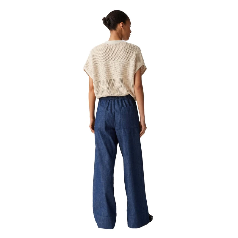 Dames Broek Melane denim Opus MID BLUE DENIM