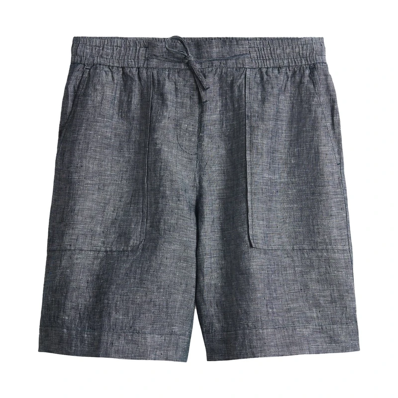 Dames Broek Melane shorts linen Opus KOBALT