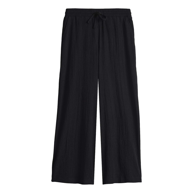 Dames Broek Mileni crinkle Opus ZWART