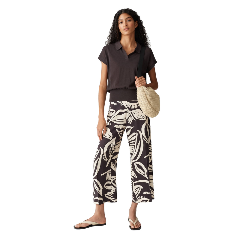 Dames Broek Misha tropical Opus MIDDEN BRUIN