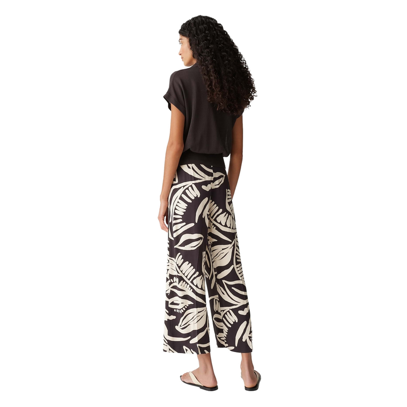 Dames Broek Misha tropical Opus MIDDEN BRUIN