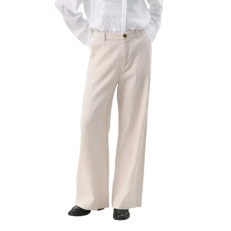 Dames Broek Ninnes Part Two OFF-WHITE