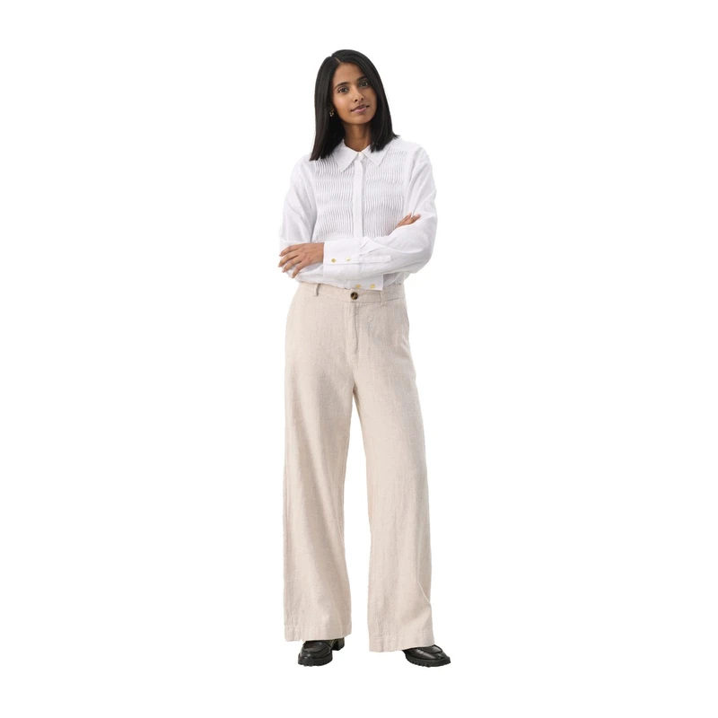 Dames Broek Ninnes Part Two OFF-WHITE