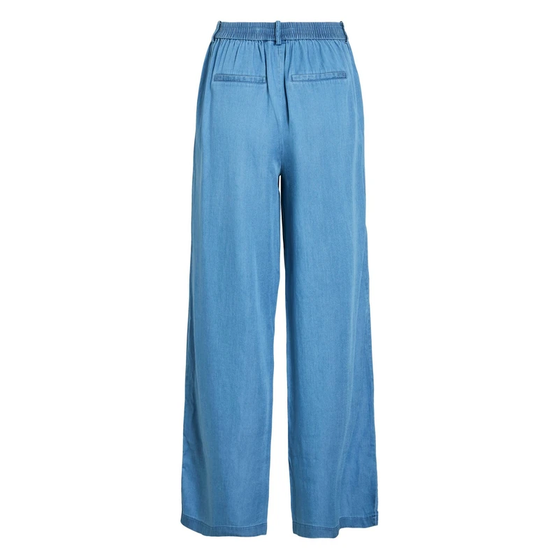 Dames Broek VIBISTA Vila MID BLUE DENIM