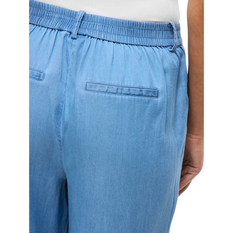 Dames Broek VIBISTA Vila MID BLUE DENIM