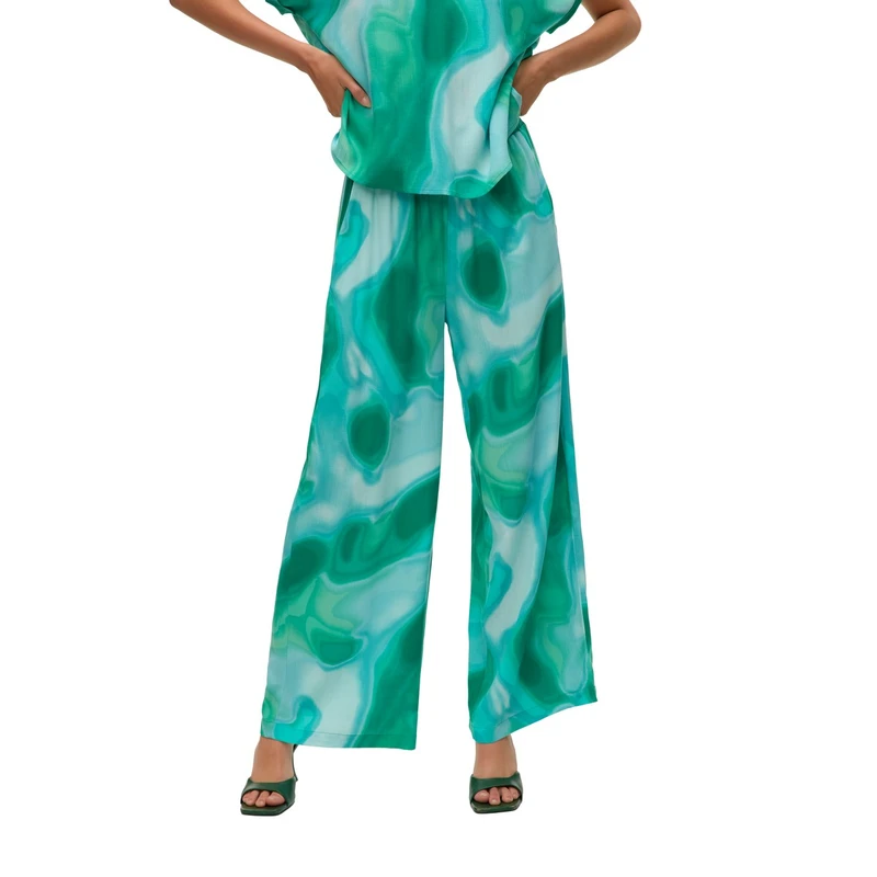 Dames Broek VMVADE Vero Moda GROEN DESSIN