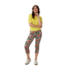 Dames capri bloemprint 64 cm