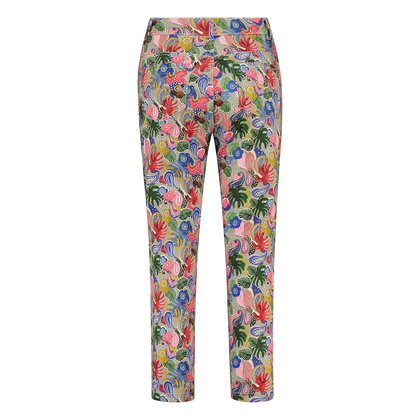 Dames capri bloemprint 64 cm