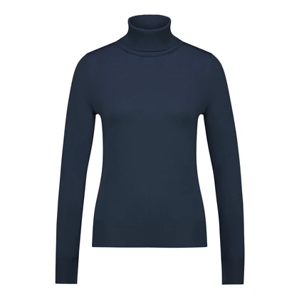 Fel blauwe coltrui dames online