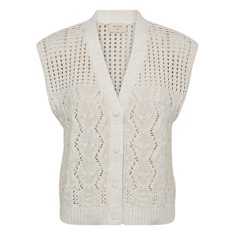 Dames Gilet 206074 Freequent Wit