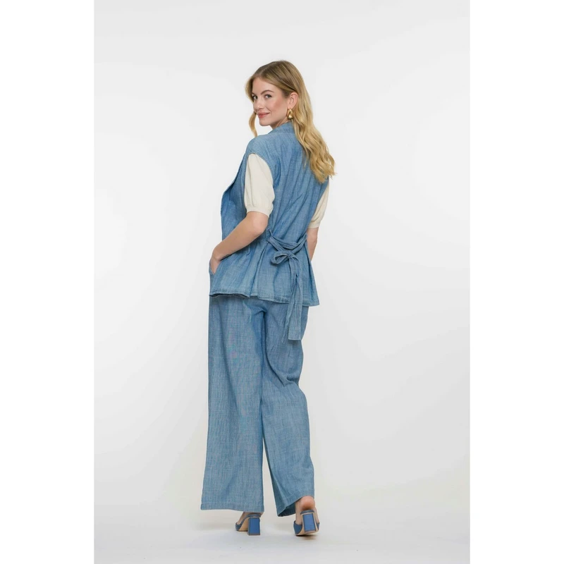 Dames Gilet 55091-70 Geisha MID BLUE DENIM